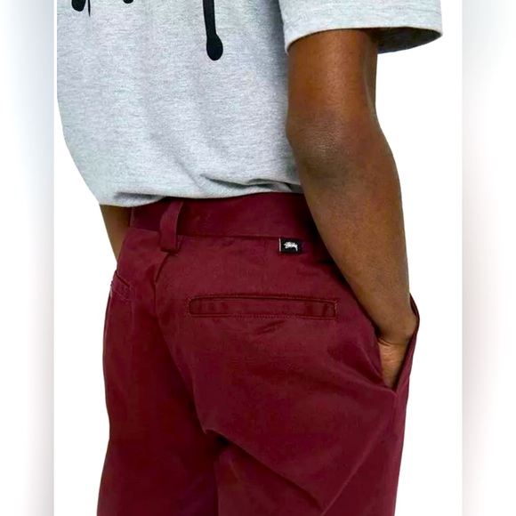 Stussy Mens pants wine color. Size 30. New with tags. - Picture 4 of 6